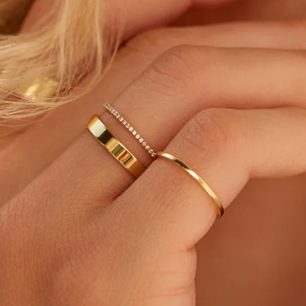 Gorjana Gold and Silver Stacking Rings